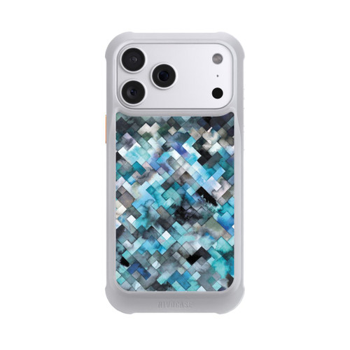 Apple iPhone 18 Pro Max NIVOmax Moody Géométrie Bleu