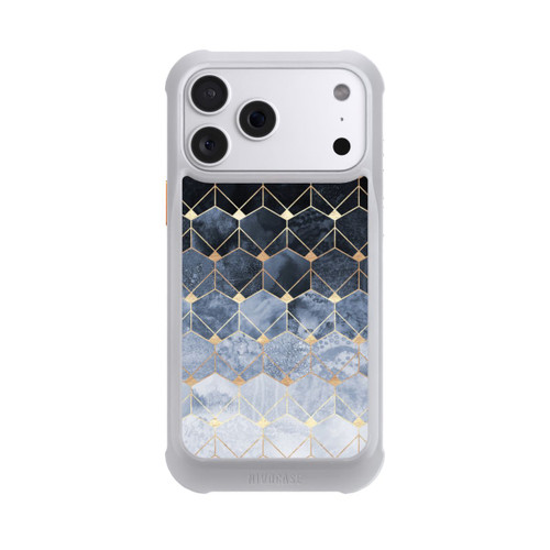 Apple iPhone 18 Pro Max NIVOmax Impression Or Hexagones Bleus Et Diamants
