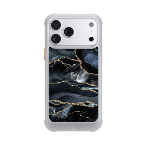 Apple iPhone 18 Pro Max NIVOmax Dunkler Marmor Gold Glitzerlook