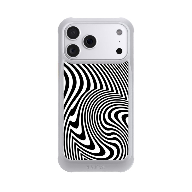 iPhone 18 Pro Max NIVOmax Black and White Waves