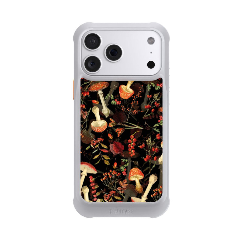 iPhone 18 Pro Max NIVOmax Mushroom Pattern Black