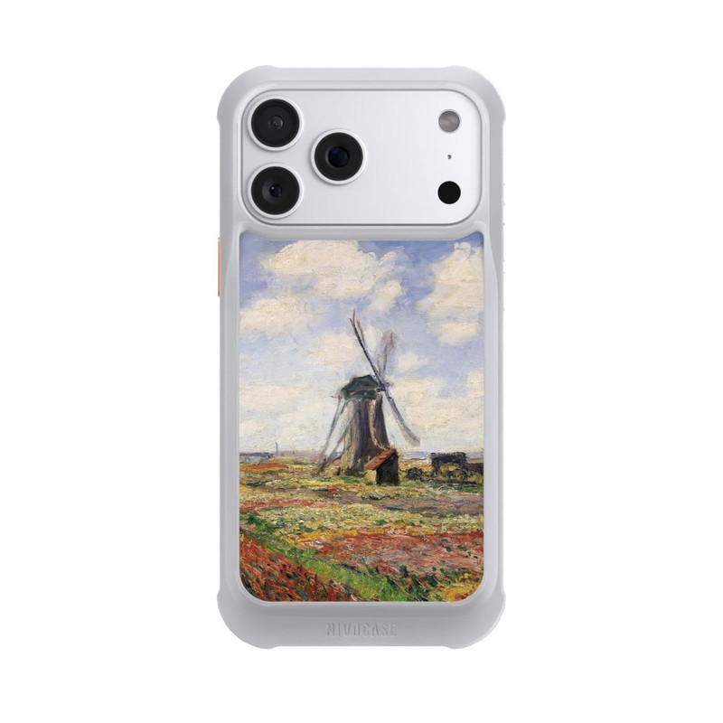 iPhone 18 Pro Max NIVOmax Tulpenfelder mit der Rijnsburger Windmühle von Claude Monet