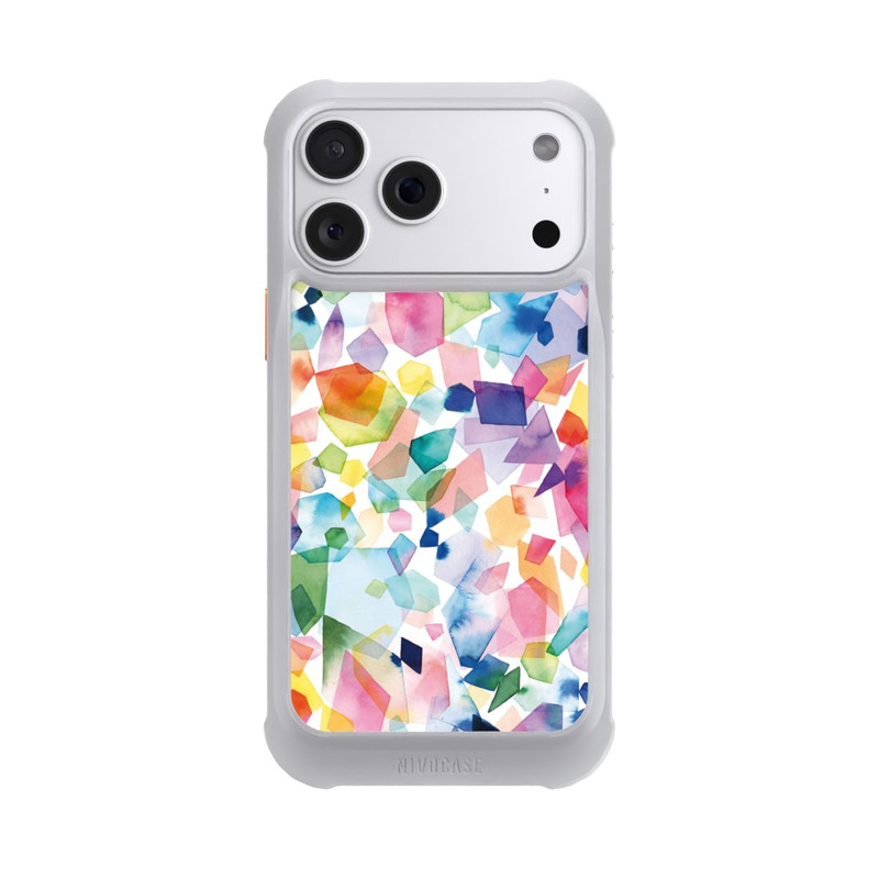 iPhone 18 Pro Max NIVOmax Bunte Aquarelledelsteine ​​und Diamanten