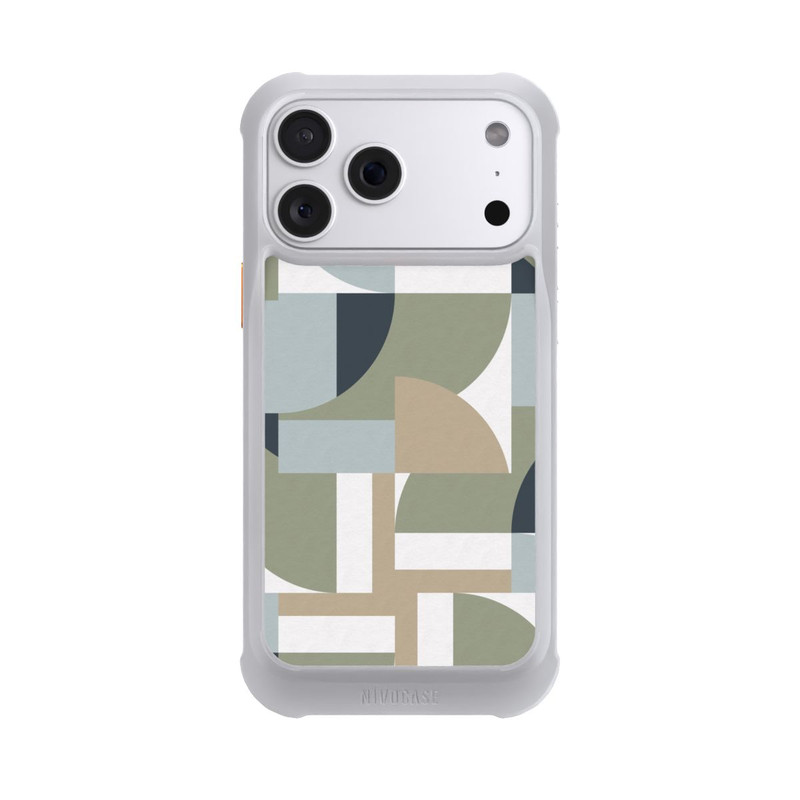 iPhone 18 Pro Max NIVOmax Futuristic Bauhaus Polygons Beige