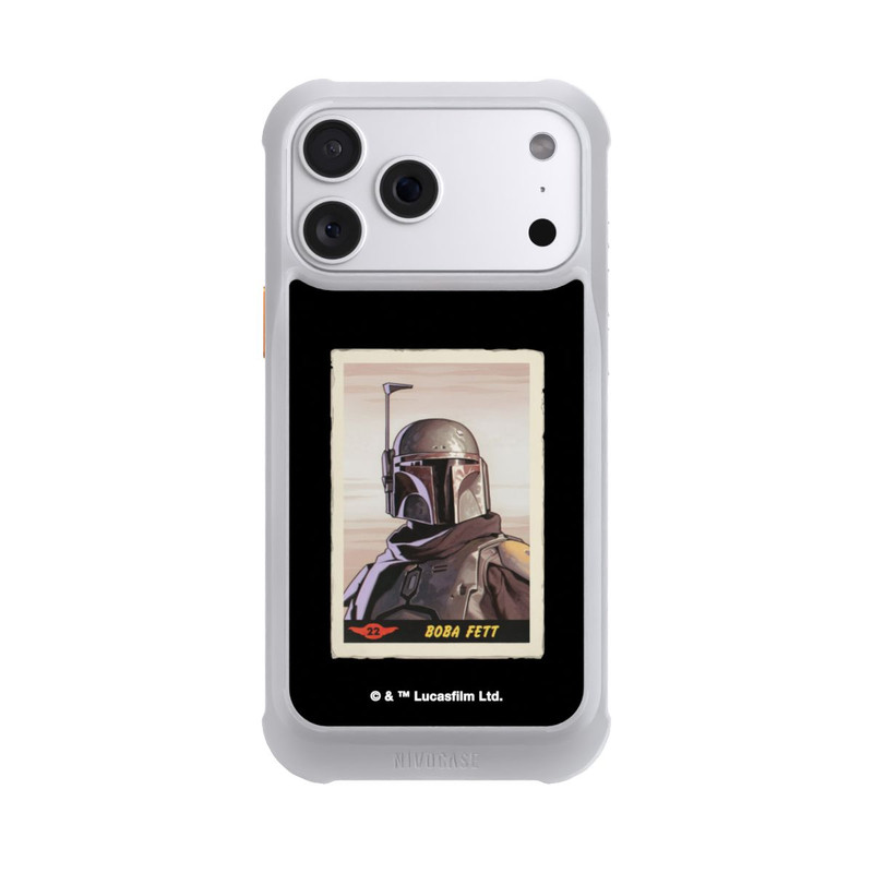 iPhone 18 Pro Max NIVOmax Boba Fett Badges Schwarzer Hintergrund
