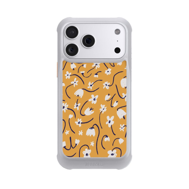 iPhone 18 Pro Max NIVOmax Pattern Petites Fleurs Jaunes