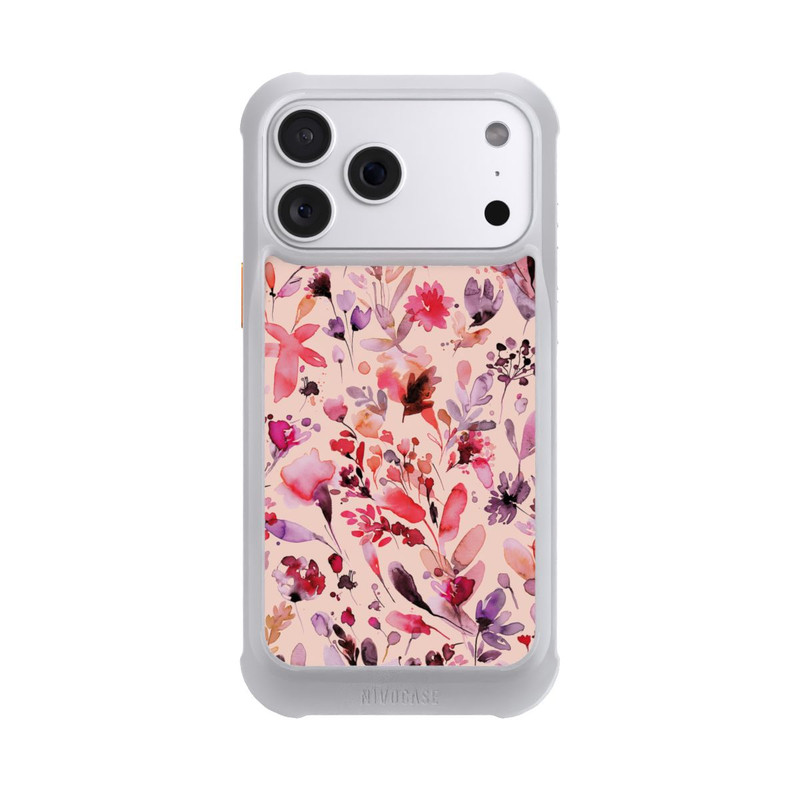 iPhone 18 Pro Max NIVOmax Künstlerische Blumen Viva Magenta