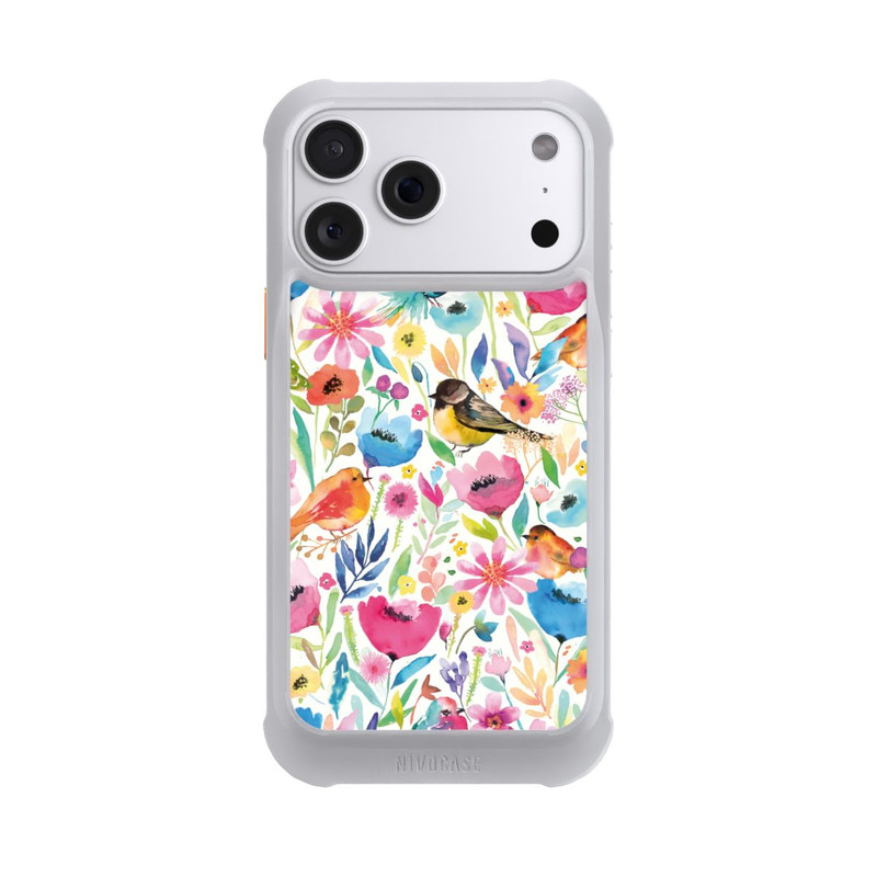 iPhone 18 Pro Max NIVOmax Oiseaux et fleurs fantaisistes