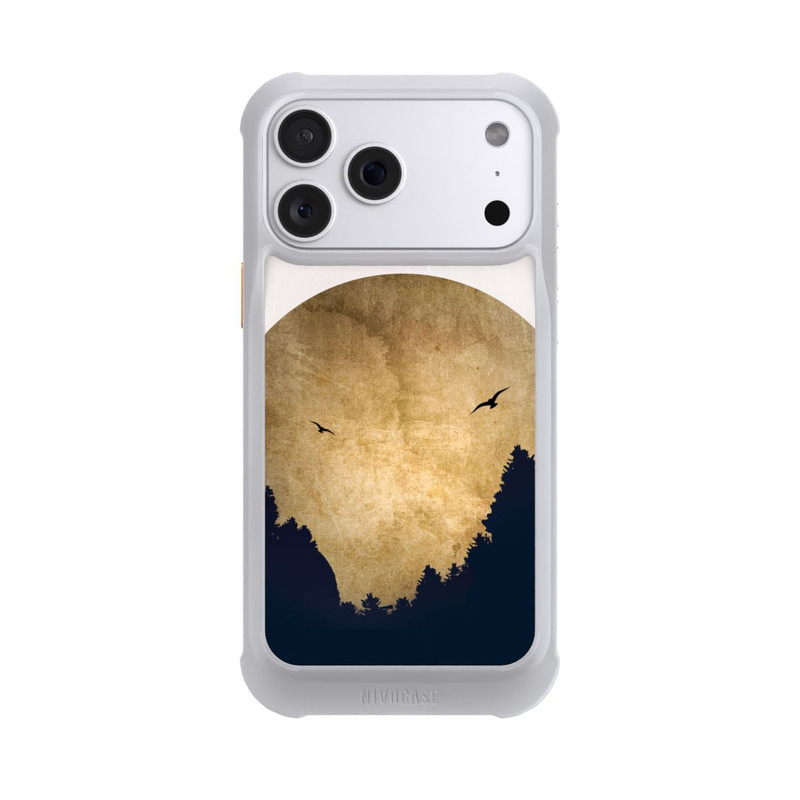 iPhone 18 Pro Max NIVOmax Zwei Vögel vor Mond