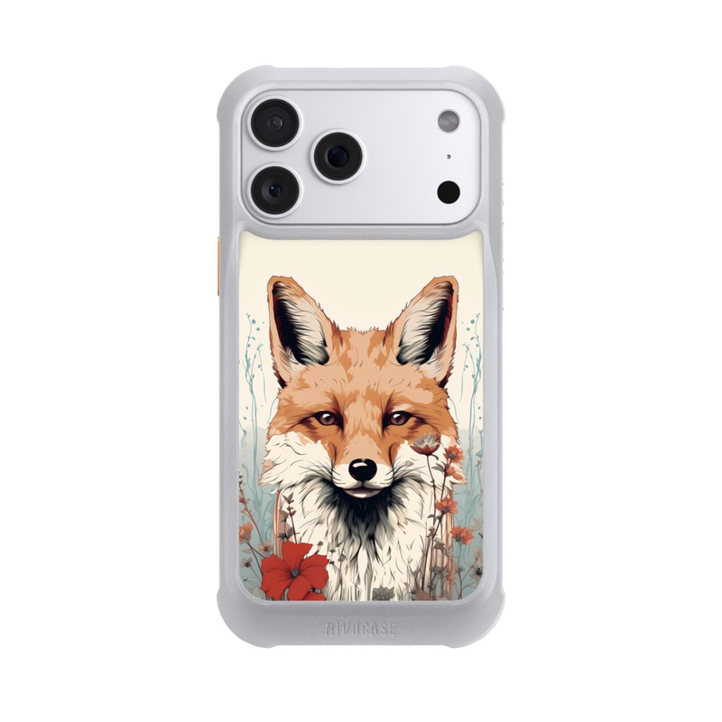 iPhone 18 Pro Max NIVOmax Renard avec des fleurs