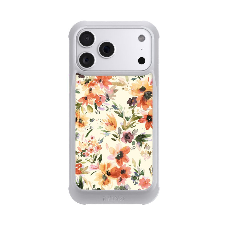 iPhone 18 Pro Max NIVOmax Summer Artistic Flowers Ivory