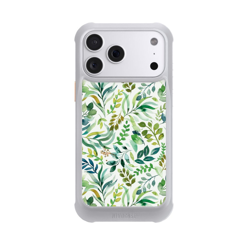 iPhone 18 Pro Max NIVOmax Aquarelle Palmes Feuilles Botanique Vert