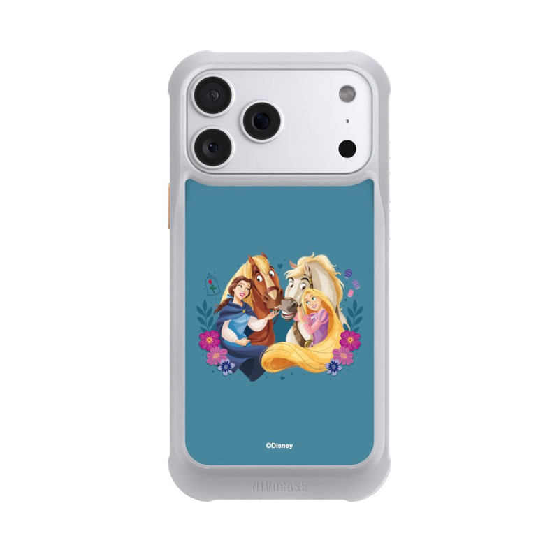 iPhone 18 Pro Max NIVOmax Disney Prinzessinnen Belle and Rapunzel mit Pferden