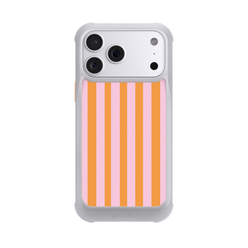 iPhone 18 Pro Max NIVOmax Orange Rosa Streifen