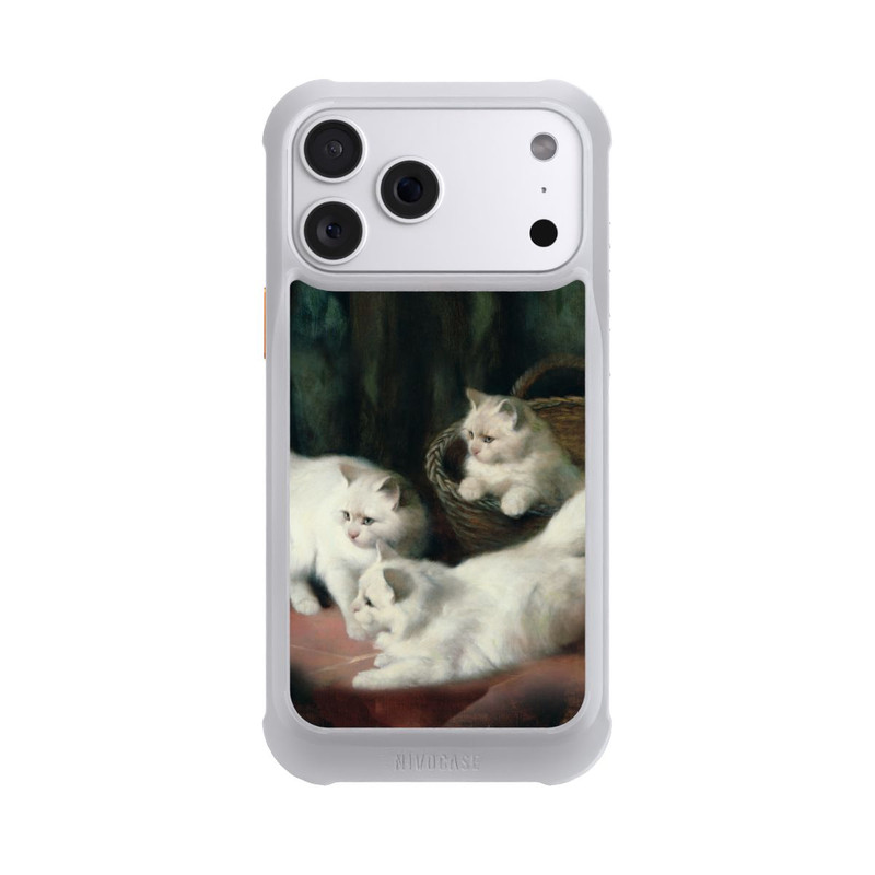 iPhone 18 Pro Max NIVOmax Three White Angora Kittens