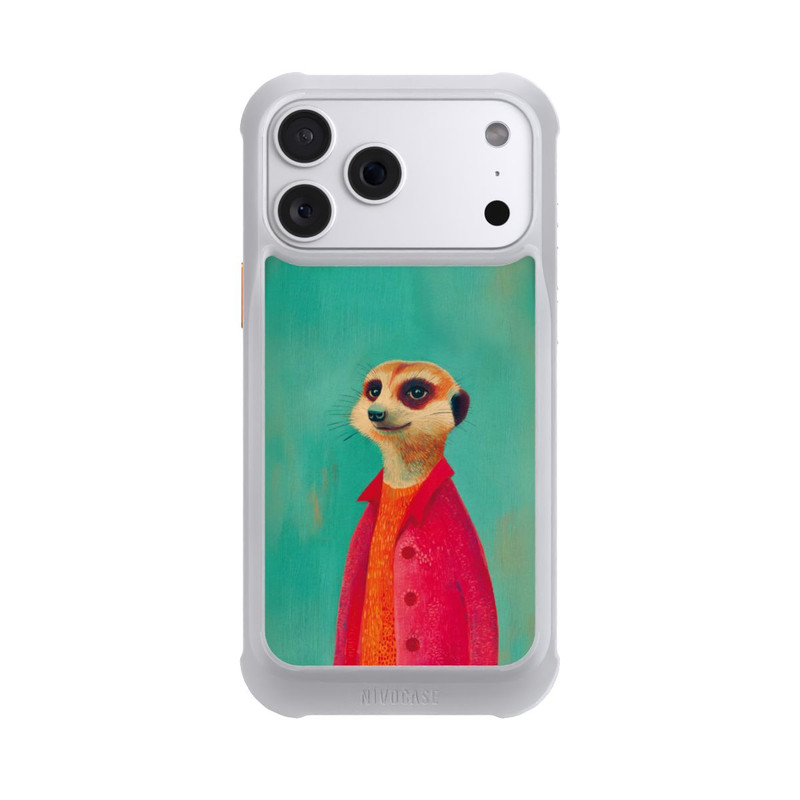 iPhone 18 Pro Max NIVOmax Meerkat Green Illustration