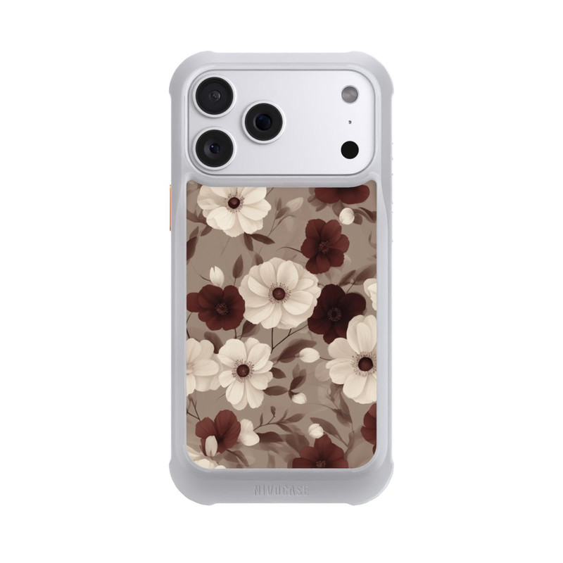 iPhone 18 Pro Max NIVOmax Negative Flower Bordeaux White with AI