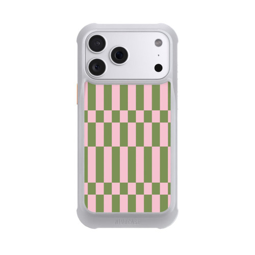 Apple iPhone 18 Pro Max NIVOmax Karomuster in Salbei und Rosa