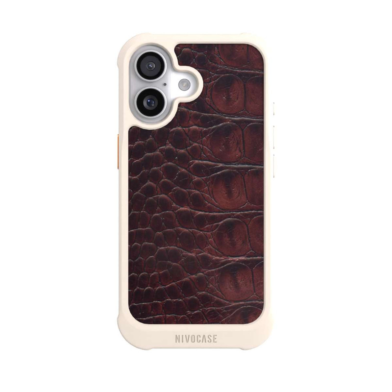 iPhone 17 NIVOmax Kroco Dunkelbraun