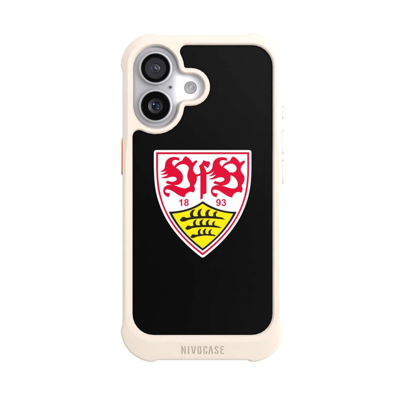iPhone 17 NIVOmax VfB Stuttgart Wappen Schwarz