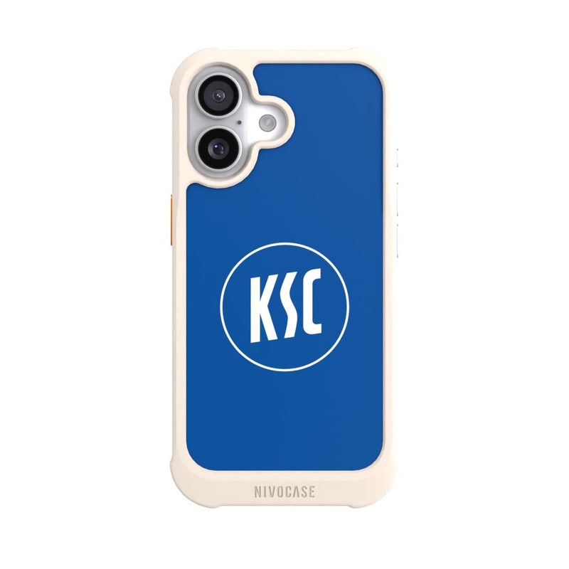 iPhone 17 NIVOmax KSC Logo auf Blau