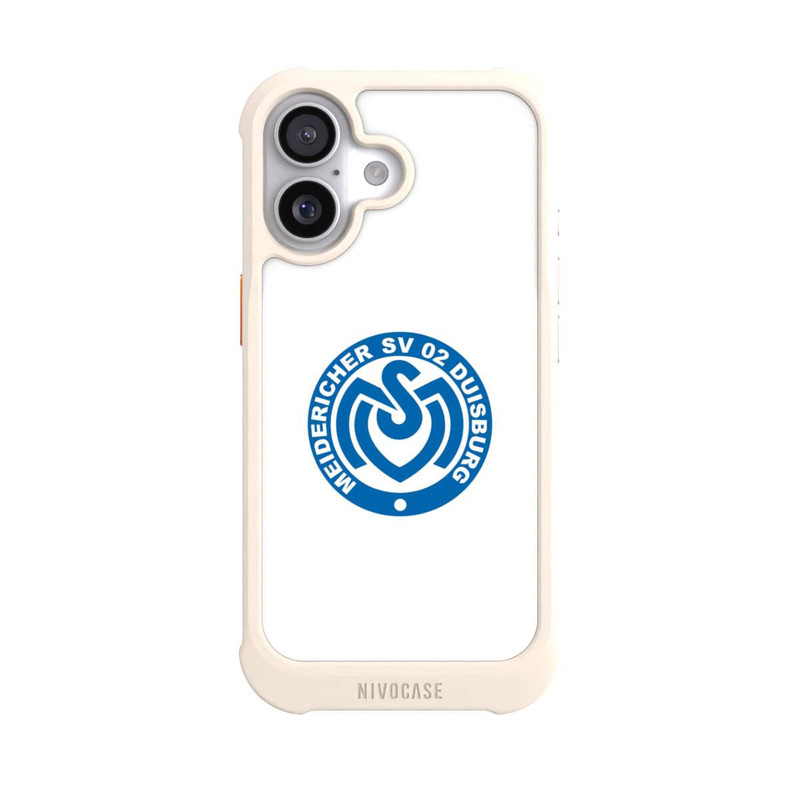 iPhone 17 NIVOmax MSV Logo auf Weiß