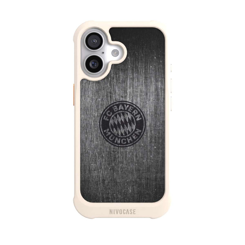 iPhone 17 NIVOmax Metalllook FCB Logo einfarbig