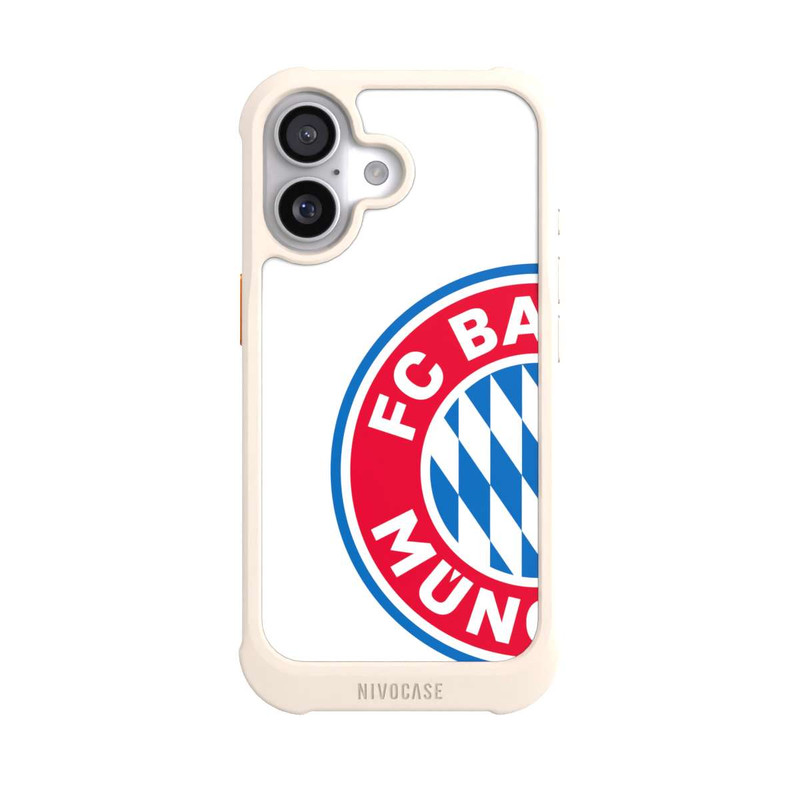 iPhone 17 NIVOmax Großes FCB Logo Weiß