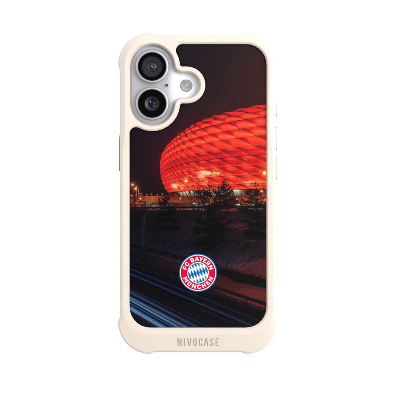 iPhone 17 NIVOmax Allianz Arena bei Nacht FCB
