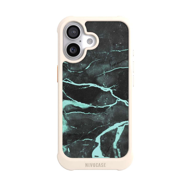 iPhone 17 NIVOmax Grauer und blauer Marmor