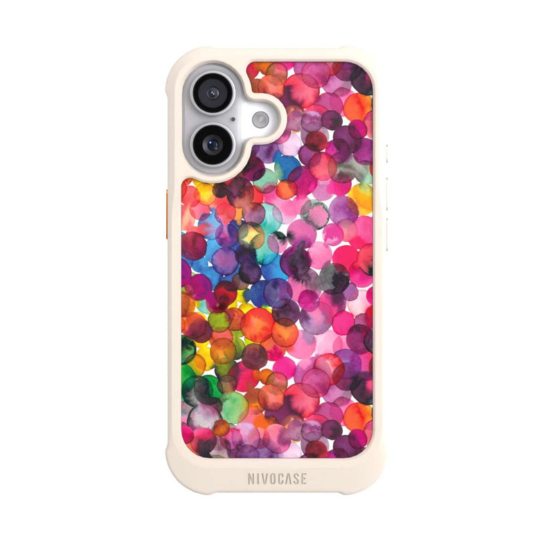 iPhone 17 NIVOmax Überlappende Aquarellpunkte