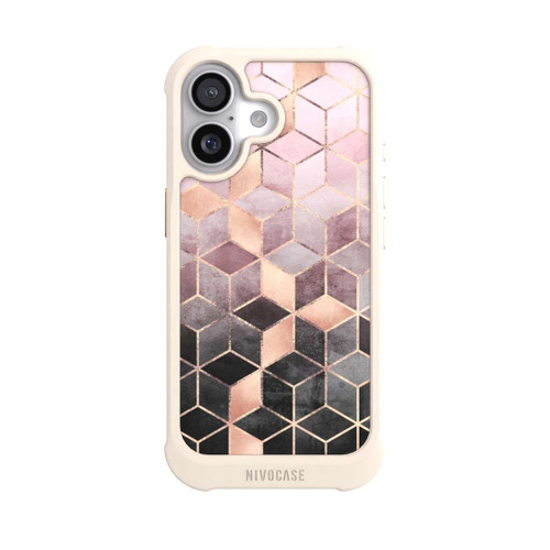  NIVOmax Pink-grauer Farbverlauf Würfel Druck