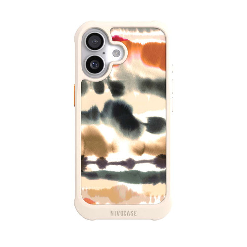  NIVOmax Weiche nautische Aquarelllinien Orange