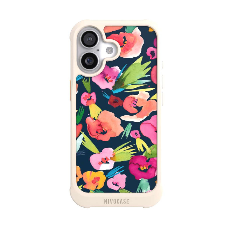 iPhone 17 NIVOmax tropische Blumen aquarell