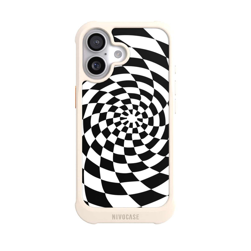 iPhone 17 NIVOmax Schwarz-Weiß Illusion