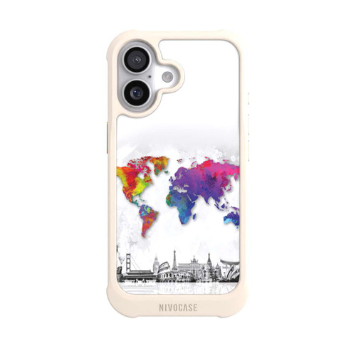  NIVOmax Weltkarte mit Skyline