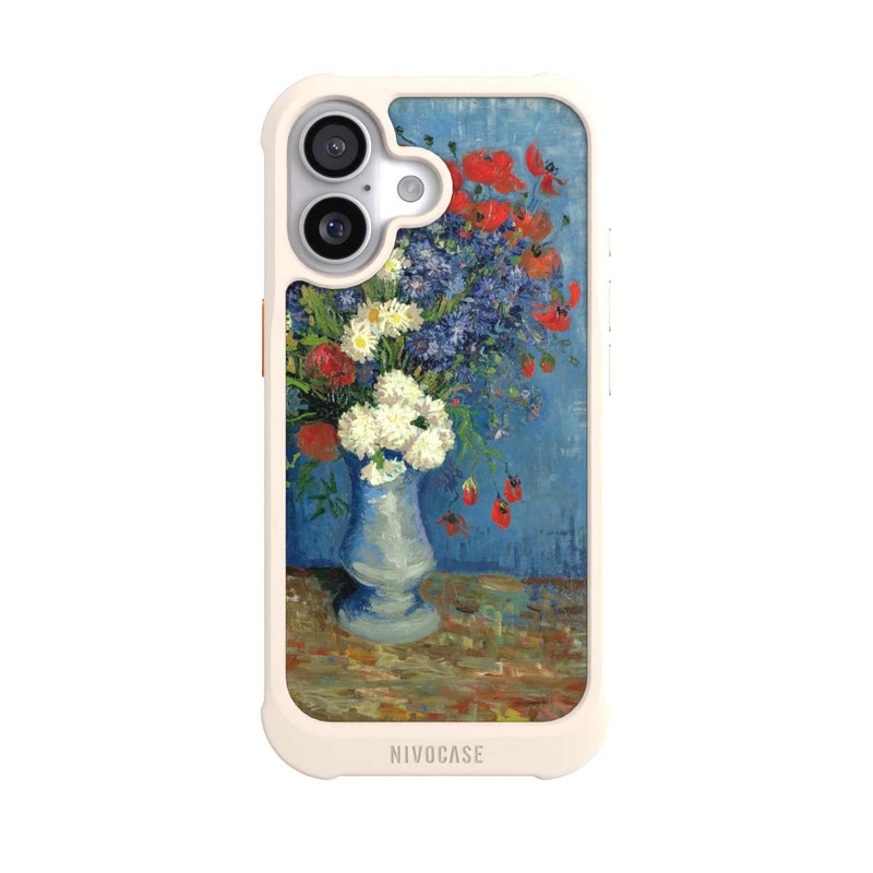 iPhone 17 NIVOmax Stillleben Vase mit Kornblumen und Mohnblumen von Vincent Van Gogh