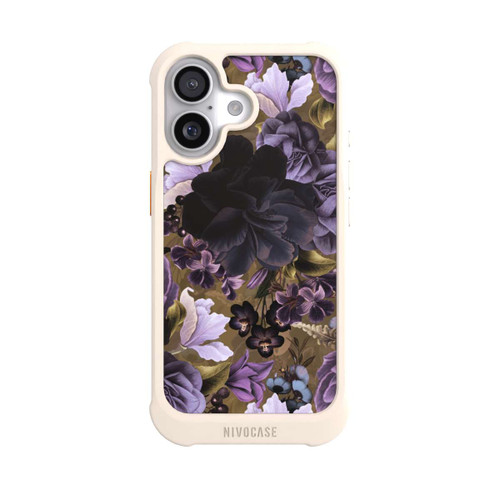  NIVOmax  Lila und goldene Vintageblumen