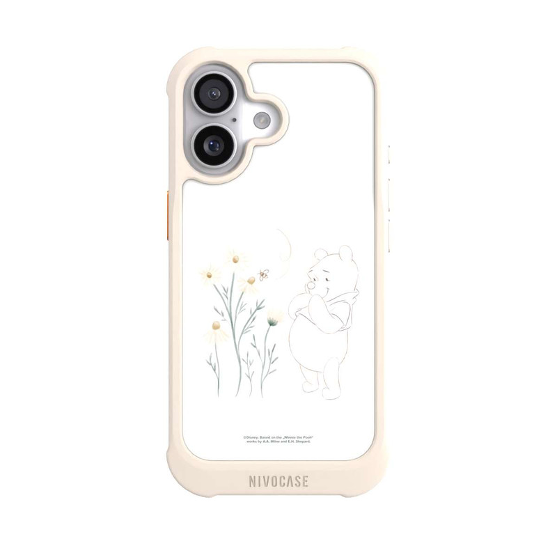 iPhone 17 NIVOmax Winnie Puuh sieht sich Gänseblümchen an