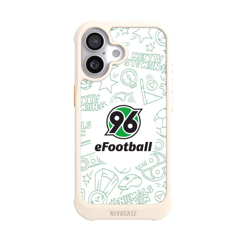 iPhone 17 NIVOmax Hannover 96 Football Pattern Design White