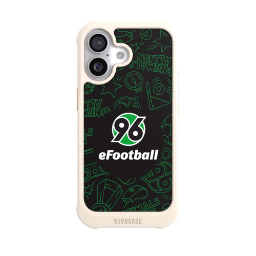  NIVOmax Hannover 96 Football Pattern Design Black