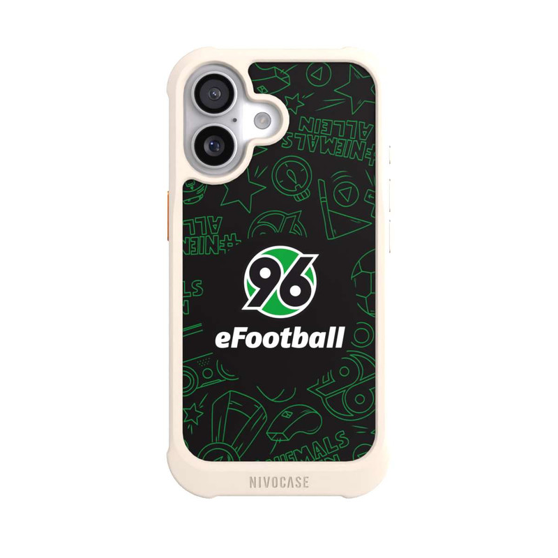 iPhone 17 NIVOmax Hannover 96 Football Pattern Design Black