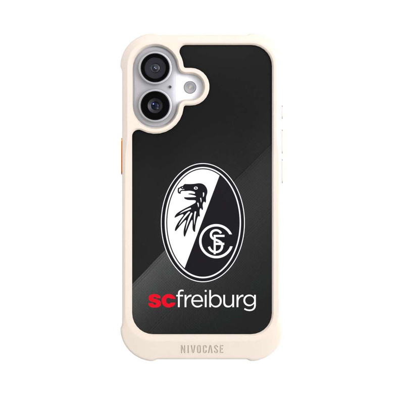 iPhone 17 NIVOmax Zwei Texturen mit dem Schriftzug SC Freiburg