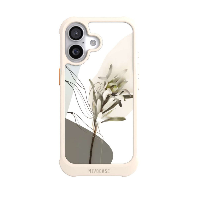 iPhone 17 NIVOmax Boho Line Art Olivgrün