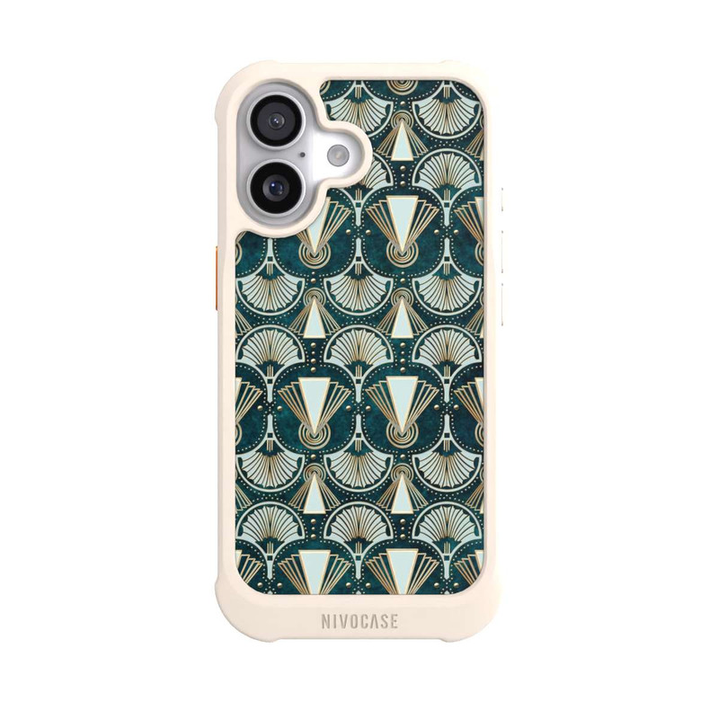 iPhone 17 NIVOmax Art Deco Green Pattern