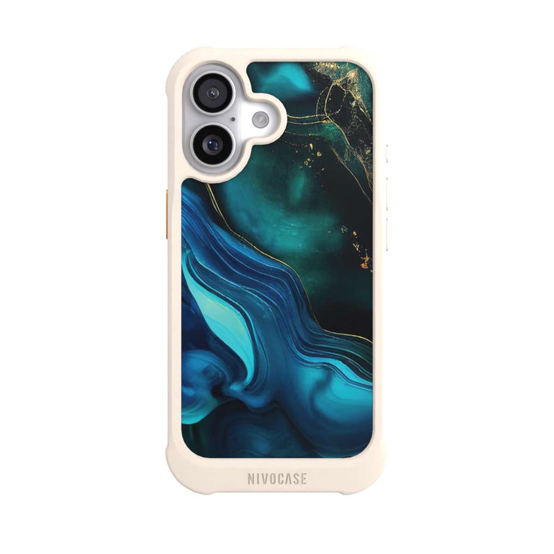 iPhone 17 NIVOmax Blaugoldene Tinte