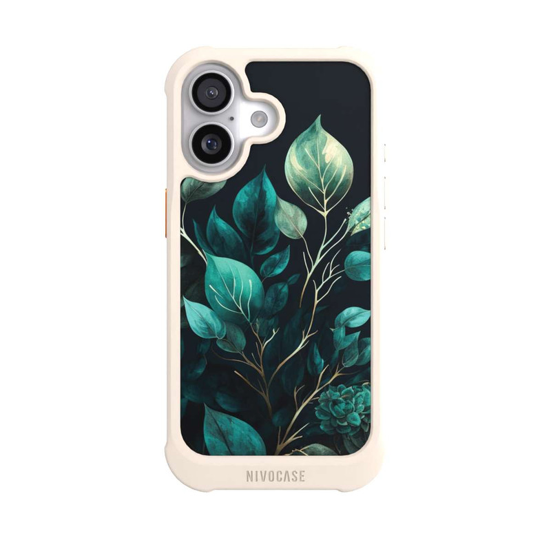 iPhone 17 NIVOmax Eukalyptus dunkler Hintergrund