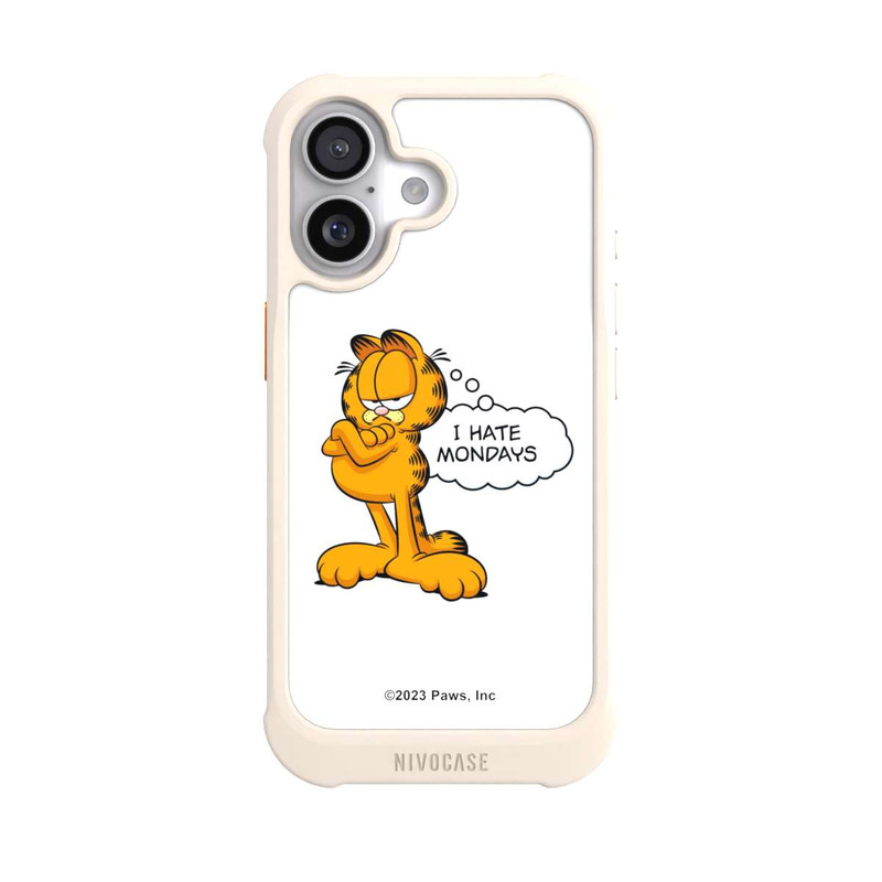 iPhone 17 NIVOmax Garfield I Hate Mondays Weiß