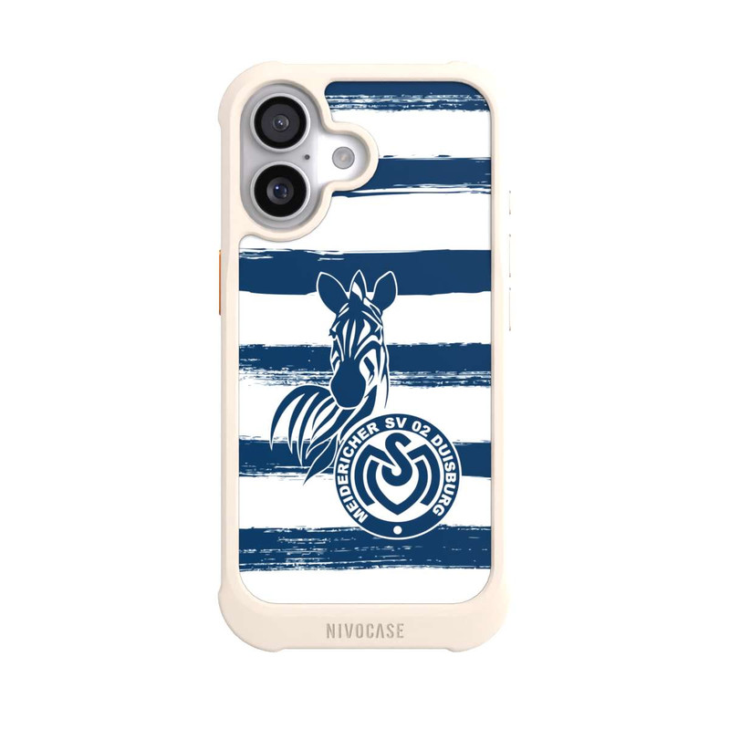 iPhone 17 NIVOmax MSV Duisburg Blau Weiß Gestreift