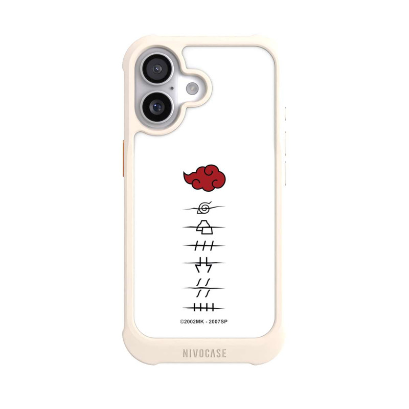 iPhone 17 NIVOmax Akatsuki Mitgliedersymbole Weiß